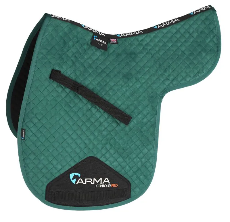 Shires ARMA Suede Numnah - Green